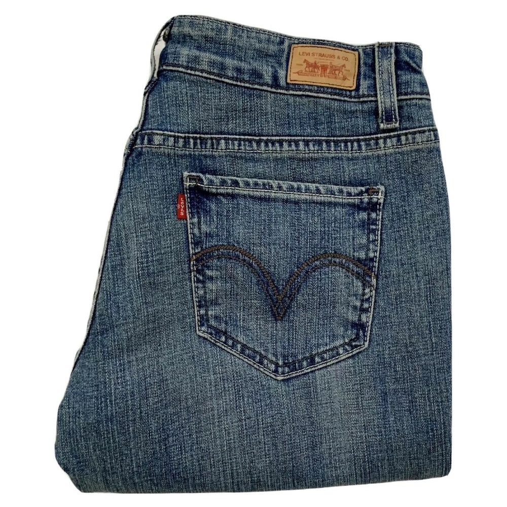 Levi's 518 Jeans Superlow Bootcut Stone Wash Denim